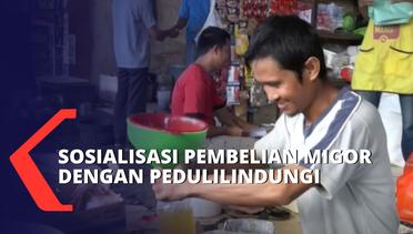 Sosialisasi Migor Curah dengan PeduliLindungi di Pasar Pabaeng-baeng Makassar Berjalan Lancar