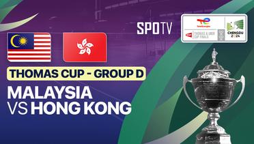 Men's Doubles: Goh Sze Fei/Nur Izzuddin (MAS) vs Lee Chun Hei/ Tang Chun Man (HKG) | Thomas Cup Group D