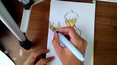 Mudah!! Menggambar Anime Pose Aksi dengan Watercolor