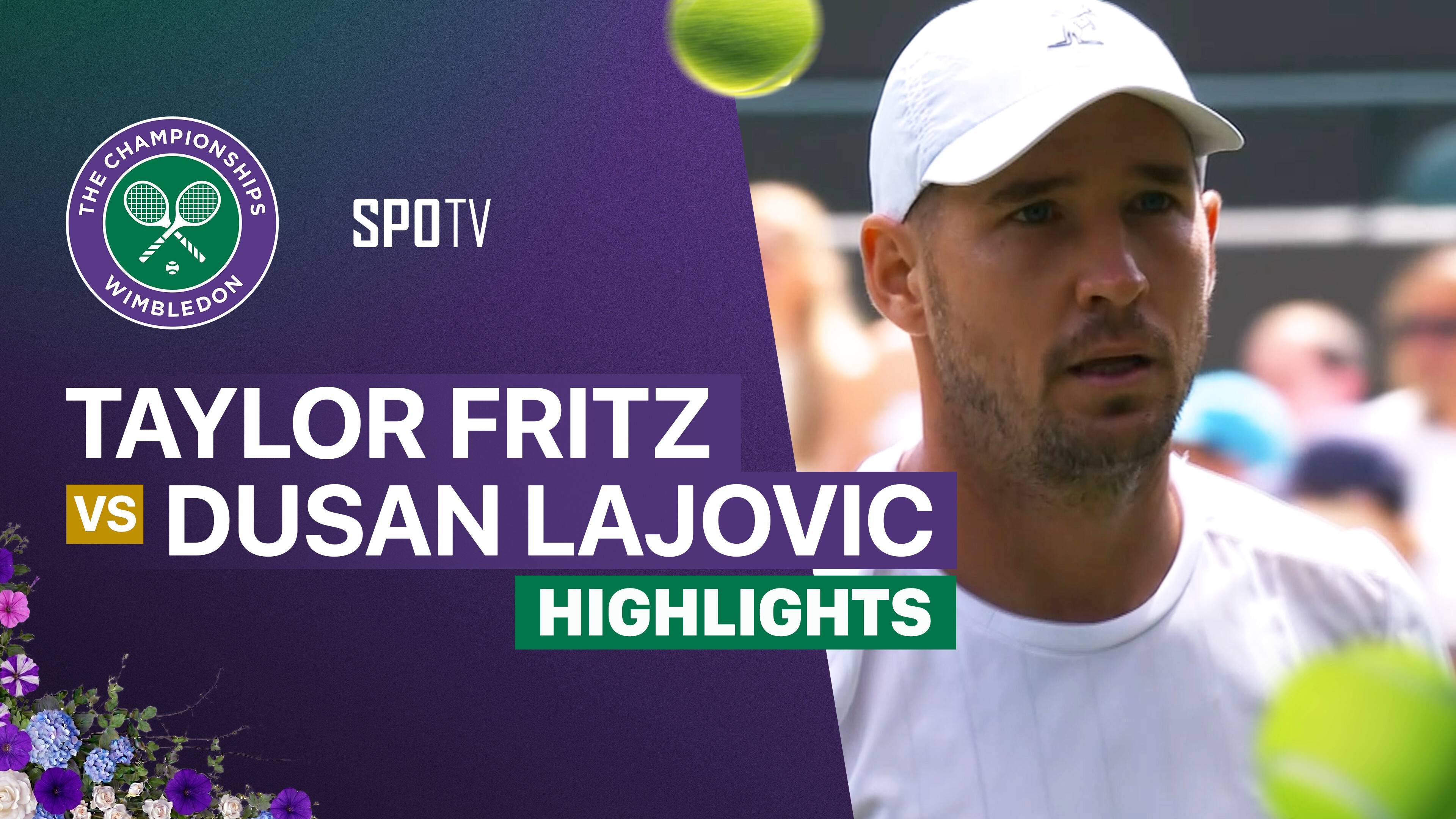 Taylor Fritz vs Dusan Lajovic - Gentlemen's Singles First Round | Wimbledon 2026