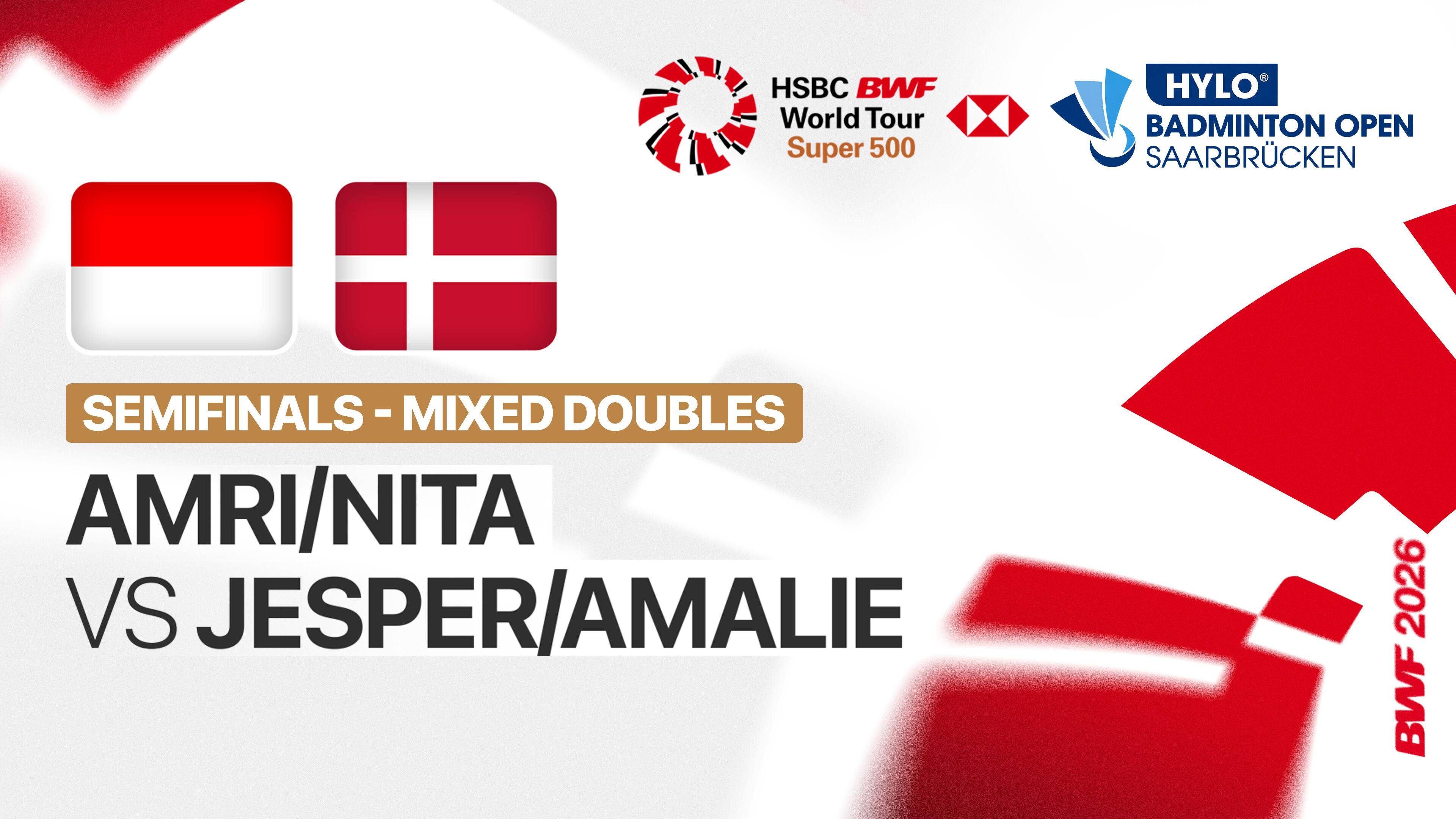 Amri Syahnawi/Nita Violina Marwah (INA) vs Jesper Toft/Amalie Cecilie Kudsk (DEN) - Mixed Doubles Semifinals | HYLO Open 2026