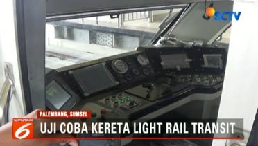 Menhub Ujicoba Pertama Kali LRT di Palembang - Liputan6 Petang Terkini