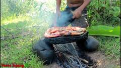 Bocah Primitive Technology KH ''Resep memasak udang menggunakan peralatan tradisional''