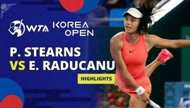 Peyton Stearns vs Emma Raducanu - Highlights | WTA Korea Open 2024