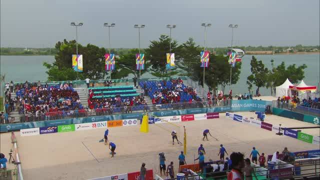 Full Highlight Voli Pantai Putra Indonesia vs Thailand 2 - 0 | Asian Games 2018