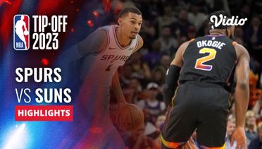 San Antonio Spurs vs Phoenix Suns - Highlights | NBA Regular Season 2023/24