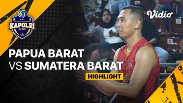Highlights | Putra: Papua Barat vs Sumatera Barat | Piala Kapolri 2023