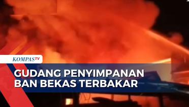 Kebakaran Melanda Gudang Penyimpanan Gudang Bekas dan 3 Rumah di Makassar!