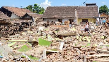 Situasi Desa Majangtengah yang Terdampak Gempa Malang