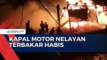 Kapal Motor Nelayan Terbakar di Aceh, Diduga karena Korsleting Kabel
