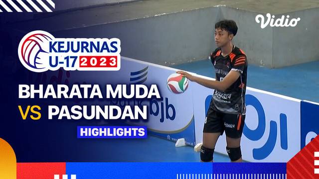 Putra: Bharata Muda vs Pasundan - Highlights | Kejurnas Bola Voli Antarklub U-17 2023