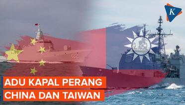 Adu Kapal Perang China dan Taiwan