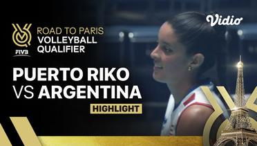 Match Highlights | Puerto Riko vs Argentina | Women's FIVB Road to Paris Volleyball Qualifier 2023