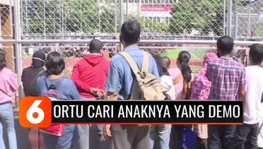 Datangi Polda Metro Jaya, Orangtua Tak Tahu Kalau Anaknya Ikut Demo