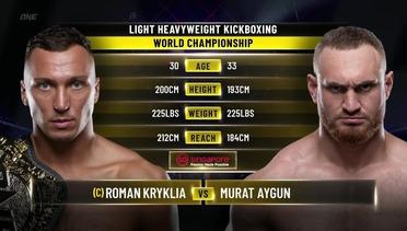 Roman Kryklia vs. Murat Aygun | ONE Championship Full Fight