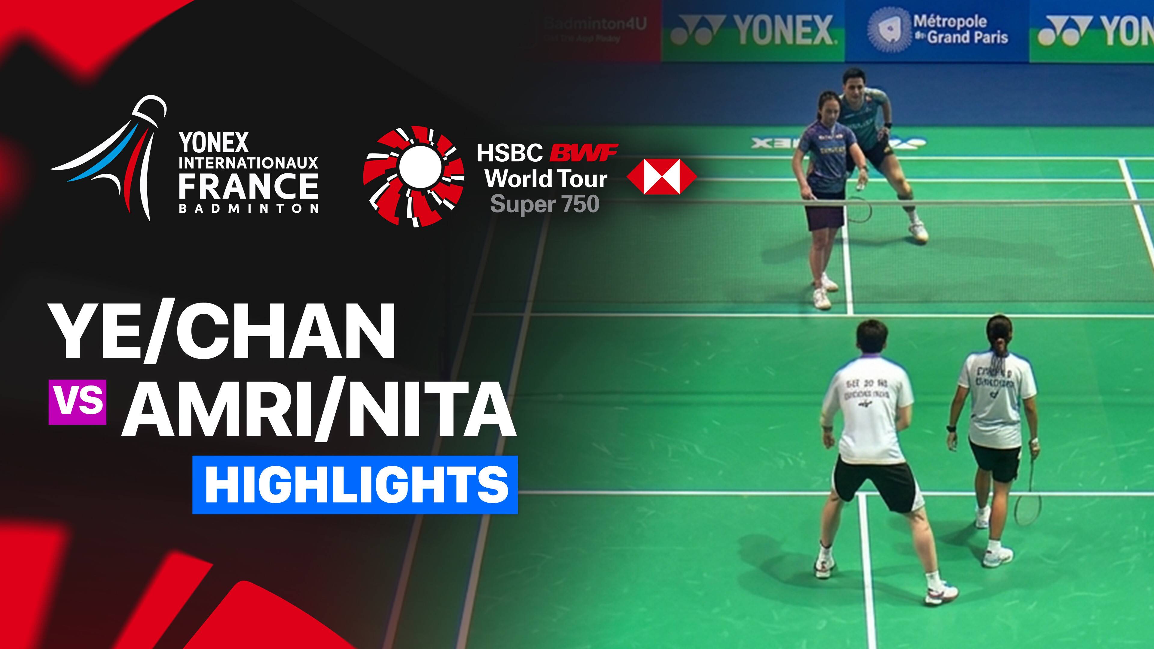Ye Hong Wei/Nicole Gonzales Chan (TPE) vs Amri Syahnawi/Nita Violina Marwah (INA) - Mixed Doubles Round of 16 | YONEX French Open 2026