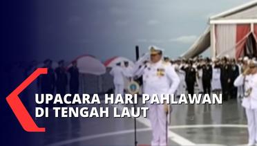 KSAL Laksamana Yudo Margono Pimpin Upacara Hari Pahlawan di Tengah Laut