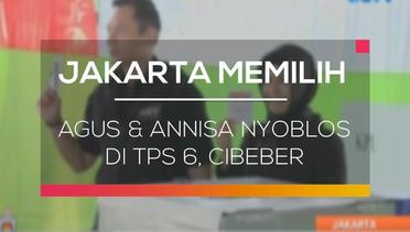 Agus & Annisa Nyoblos di TPS 6, Cibeber - Jakarta Memilih