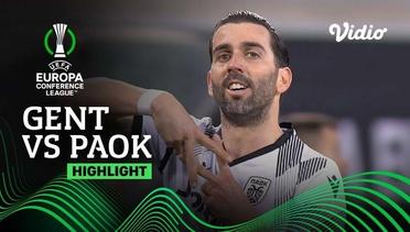 Highlight - Gent vs PAOK | UEFA Europa Conference League 2021/2022