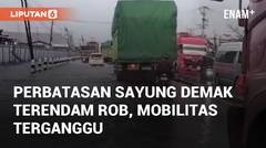Detik-detik Perbatasan Sayung Demak Terendam Banjir Rob, Mobilitas Terganggu