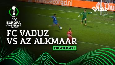 Highlights - FC Vaduz vs AZ Alkmaar | UEFA Europa Conference League 2022/23