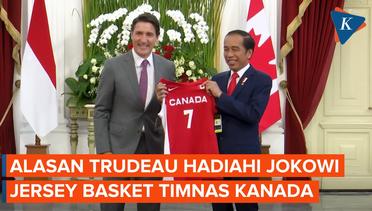Alasan PM Kanada Beri Cinderamata Jersey Basket ke Jokowi