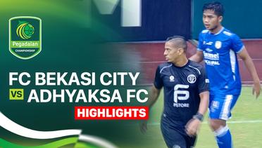 FC Bekasi City vs Adhyaksa FC - Highlight | Pegadaian Championship 2025/26