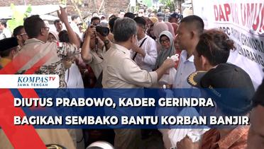 Diutus Prabowo, Kader Gerindra Bagikan Sembako Bantu Korban Banjir