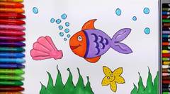 Menggambar Ikan Laut - Belajar Gambar Dan Mewarnai