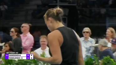 Match Highlights | Liudmila Samsanova vs Aryna Sabalenka | WTA Adelaide International 1 2022