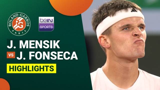 Jakub Mensik vs Joao Fonseca - Highlight | Roland Garros 2026