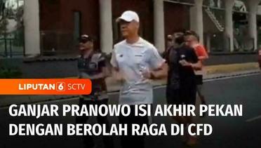 Capres Ganjar Pranowo Isi Akhir Pekan dengan Berolah Raga sembari Sapa Warga di CFD | Liputan 6