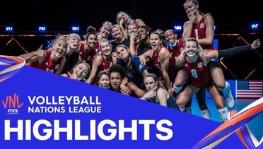 Match Highlight | VNL WOMEN'S - Thailand 0 vs 3 USA | Volleyball Nations League 2021