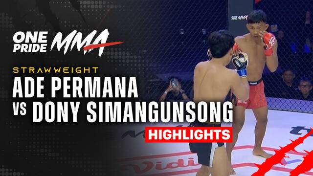 Ade Permana vs Dony Simangunsong - Highlight | One Pride 89