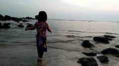 Detik-detik menjelang sunset di Pantai Ketang Kalianda