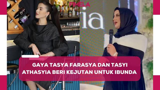 Gaya Tasya Farasya dan Tasyi Athasyia saat Beri Kejutan Ulang Tahun untuk Sang Ibunda Ala Alatas