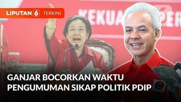 Ganjar Ungkap Sikap Politik PDIP Kemungkinan Diumumkan Megawati pada Kongres Mendatang | Liputan 6