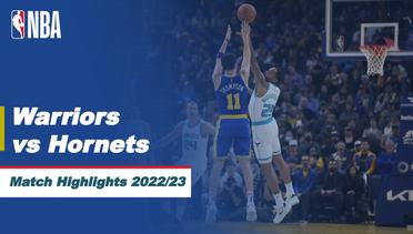 Match Highlights | Golden State Warriors vs Charlotte Hornets | NBA Regular Season 2022/23