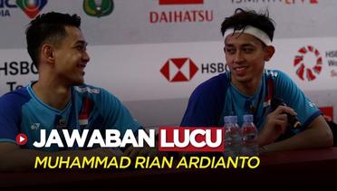 Jawaban Lucu Muhammad Rian Ardianto Soal Jam Main Berbarengan dengan Sang Kekasih di Indonesia Masters 2023