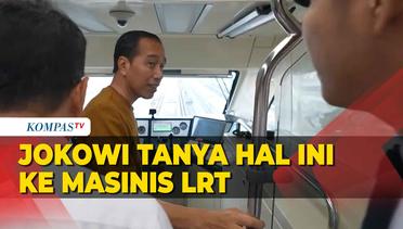 Jokowi Tanya Hal Ini ke Masinis saat di Dalam LRT Jabodebek