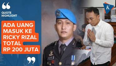 Saksi Ungkap Ada Transfer Uang Rp 200 Juta dari Rekening Brigadir J ke Ricky Rizal Usai Peristiwa Pe