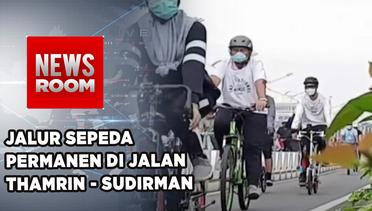 Jalur Sepeda Permanen Di JL Sudirman