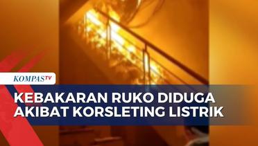Ruko di Medan Terbakar Akibat Korsleting Listrik, Sumber Api Diduga Berasal dari Gulungan Kabel!