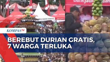 Rebutan saat Kenduri Durian di Lapangan Wonosalam, 7 Warga Jombang Terluka