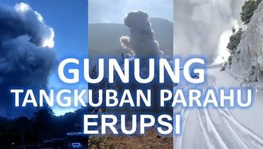 Vidio Detik-detik Gunung Tangkuban Parahu, Bandung, Erupsi