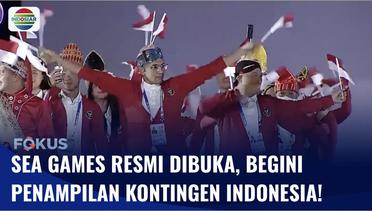 Ini Penampilan Kontingen Indonesia di Upacara Pembukaan SEA Games Vietnam | Fokus