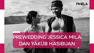 6 Gaya Prewedding Jessica Mila dan Yakub Hasibuan di Danau Toba, Kental Nuansa Adat Batak
