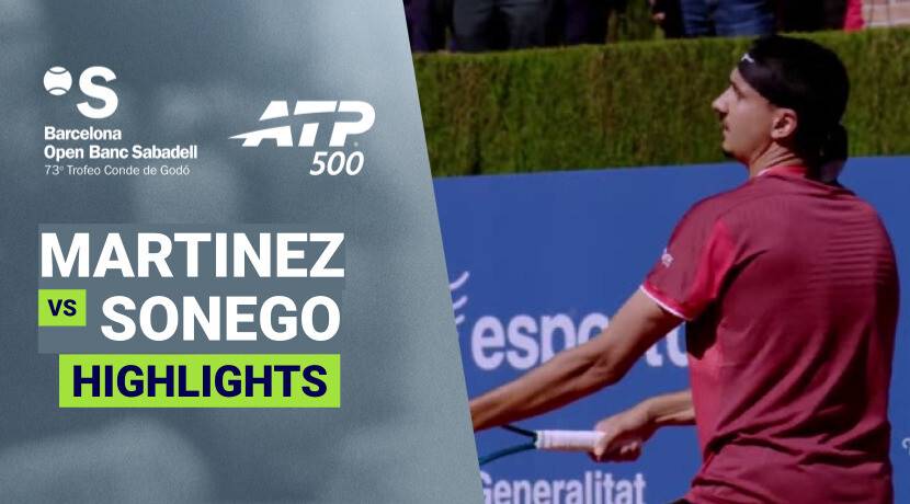Pedro Martinez vs Lorenzo Sonego - Round 1 (Pista Andres Gimeno) | ATP 500: Barcelona Open Banc Sabadell 2026