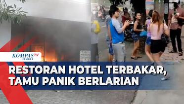 Diduga Korsleting,Restoran Hotel GM di Jember Terbakar, Tamu Panik