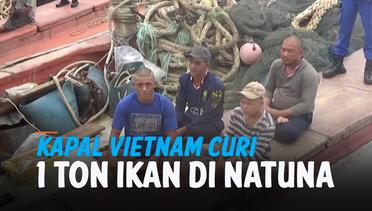 4 Kapal Vietnam Curi 1 Ton Ikan di Perairan Natuna